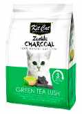 Zeolite Charcoal Green Tea Lush Кит Кэт цеолитовый комкующийся наполнитель с ароматом зеленого чая