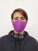 Санитарно-гигиеническая маска, хлопок, цвет: розовый, размер М