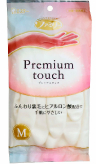 Premium touch Перчатки для бытовых и хозяйственных нужд (винил, пропитаны гиалуроновой кислотой, средней толщины) размер M (белые)