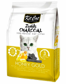 Zeolite Charcoal Honey Gold Кит Кэт цеолитовый комкующийся наполнитель медовый с золотыми крупинками