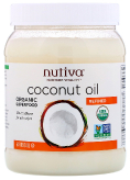 Organic Coconut Oil, Органическое кокосовое масло, рафинированное