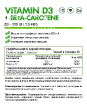 Vitamin D3 + Beta-Carotene 60 капсул