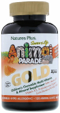 Source of Life Animal Parade Gold Мультивитамины и минералы для детей, вкус натуральный апельсин, 120 таб. В форме животных