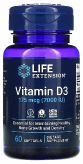 Vitamin D3, 175 мкг (7000 IU), 60 капсул