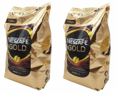 Кофе Nescafe Gold растворимый с добавлением молотого 750 г 2 штуки