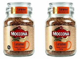 Кофе растворимый Moccona с ароматом карамели 95 г 2 штуки