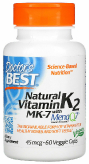 Natural Vitamin K2 MK-7 with MenaQ7 45 мкг 60 капсул