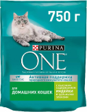 Сухой корм для взрослых кошек, живущих в домашних условиях, с высоким содержанием индейки и цельными злаками