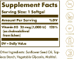 Vegan Vitamin D3 25 mcg 1000 IU 120 капсул