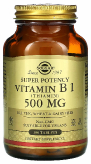 Vitamin B1 500 мг (Thiamin) Super Potency, 100 таблеток