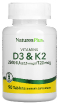 Vitamins D3 & K2 2500 IU /120 mcg 90 таблеток