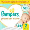 Подгузники Памперс Premium Care 2 (4-8 кг) 66 шт