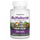 Animal Parade Children's Chewable Multi-Vitamin & Mineral 180 жевательных таблеток. Виноград.