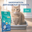 Комкующийся наполнитель без пыли с ароматом Марсельского мыла, пакет Marsilla Soap 5 кг