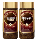 Набор 2х190г Nescafe Gold стекло