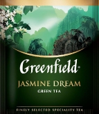Jasmine Dream зеленый ароматизированный чай Гринфилд в пакетиках, с жасмином