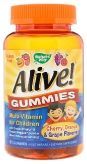 Alive! Gummies Multi-Vitamin Вишня, виноград и апельсин